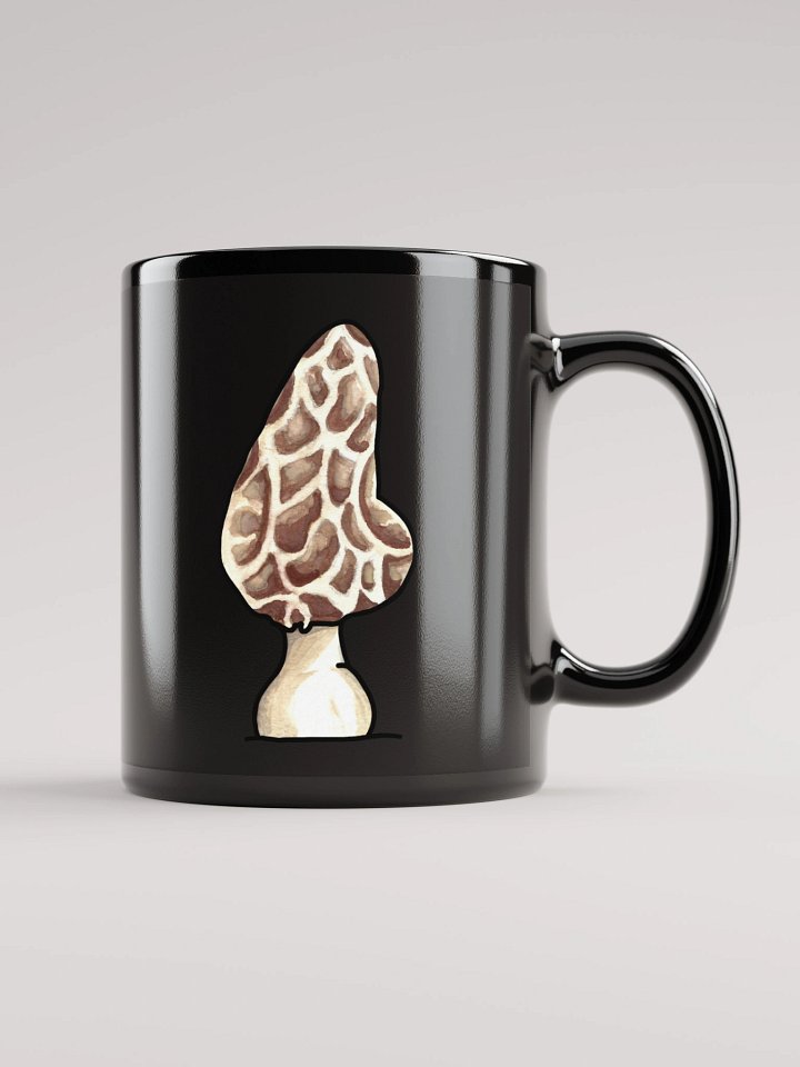 Linus's Morel Mug ~ Black product image (2)