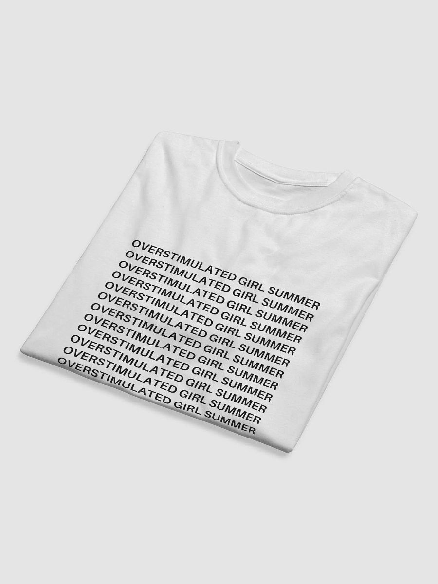 OVERSTIMULATED GIRL SUMMER black eco tee product image (5)