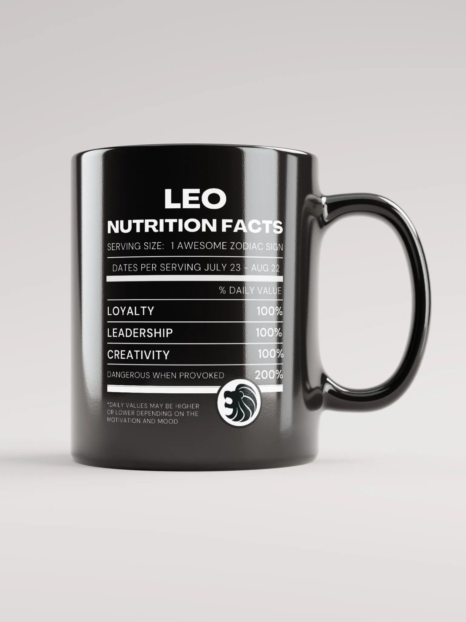 Leo Nutrition Facts Mug product image (6)