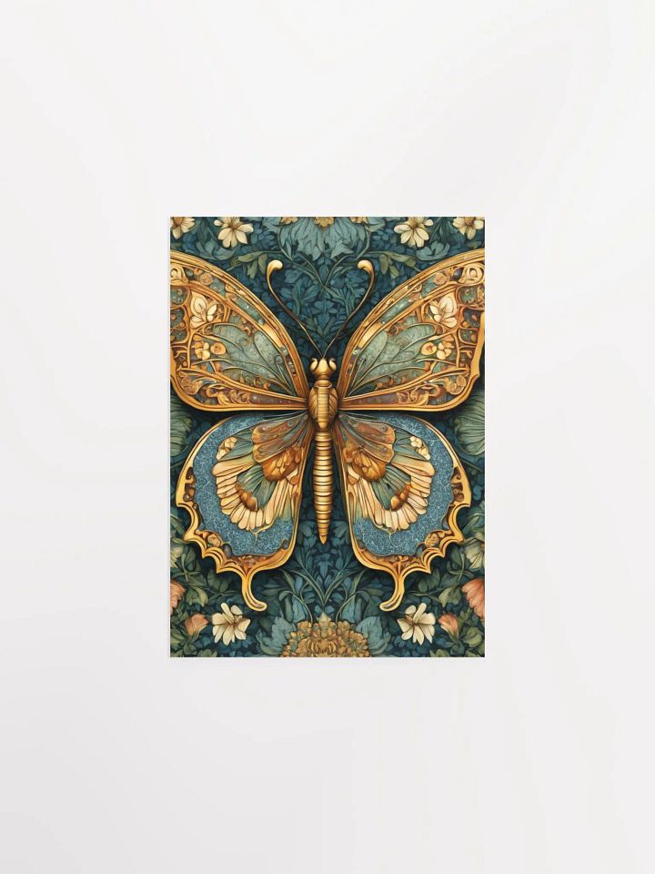 William Morris Inspired Butterfly One Poster 5x7 inches product image (1)