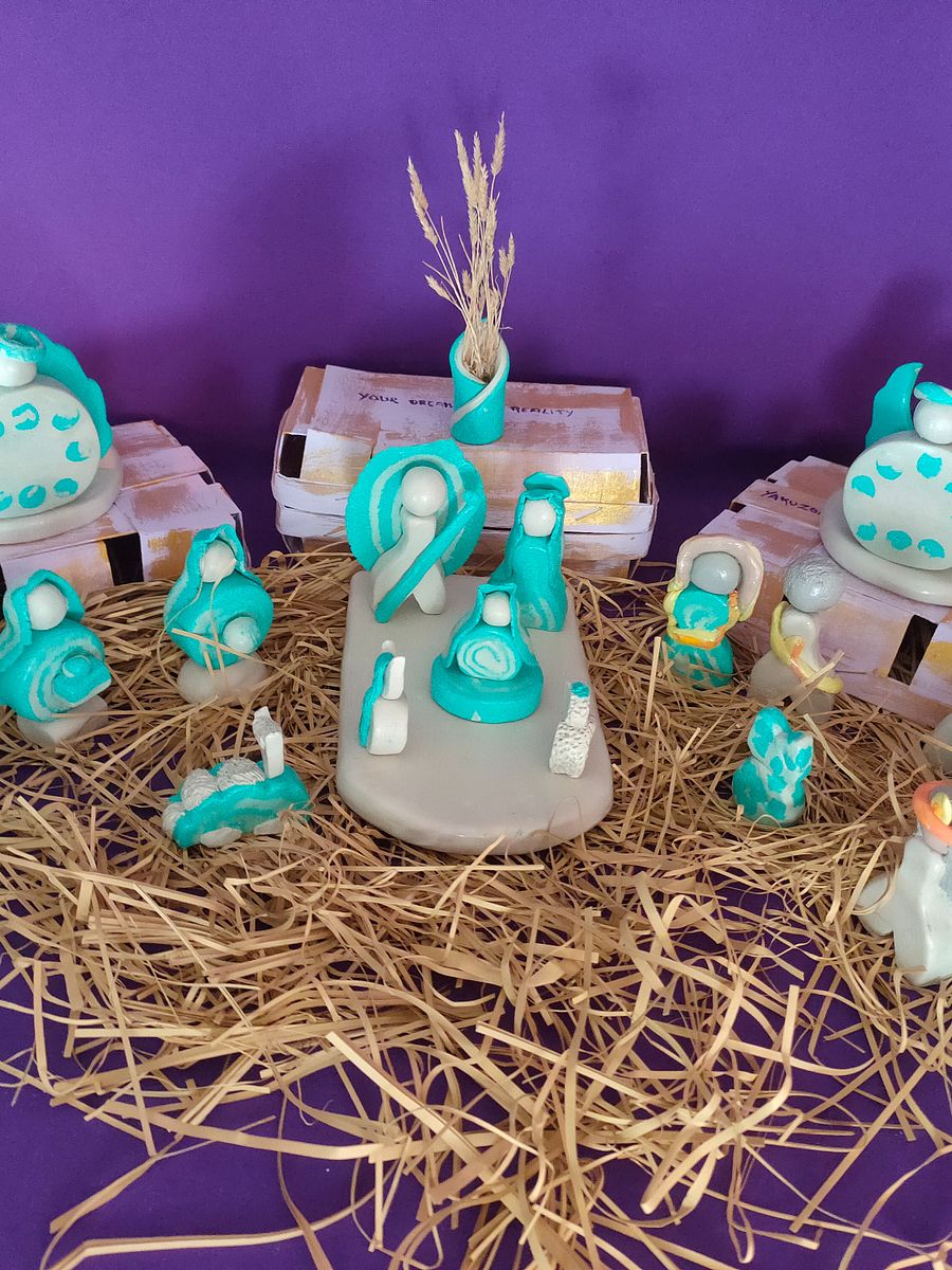Presépio Voz Divina, decoração natalícia, peça religiosa, gratidão, Sagrada Família product image (3)