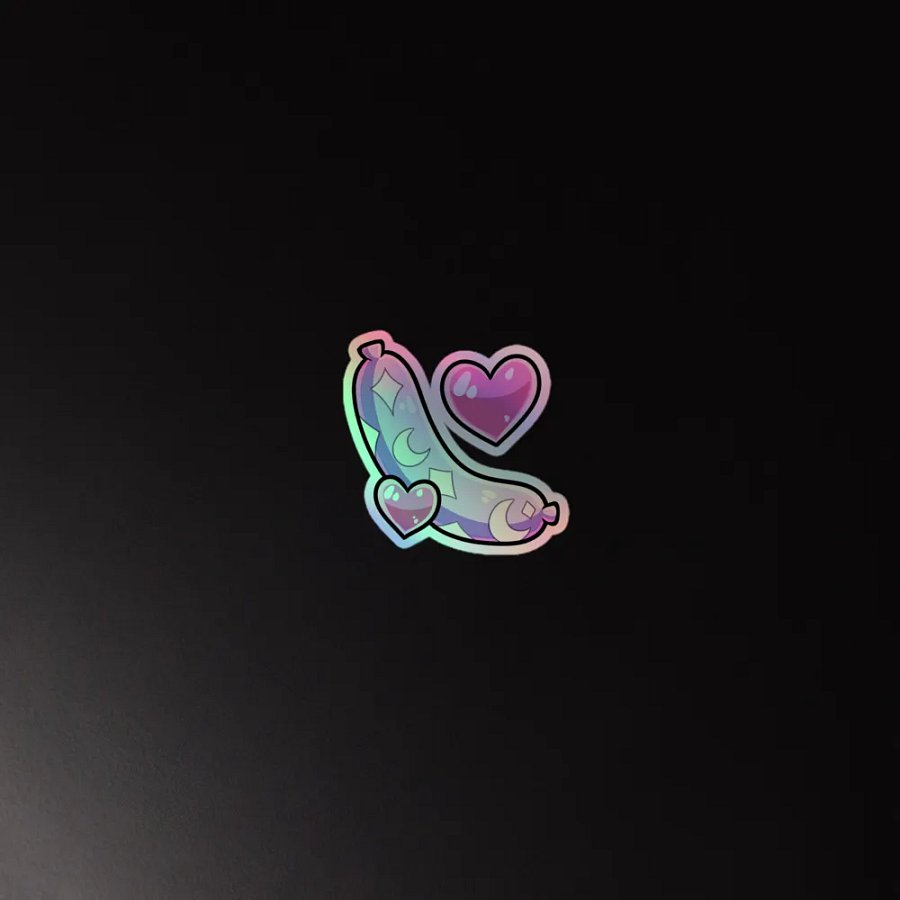 Moon Sausage Holo-sticker product image (4)