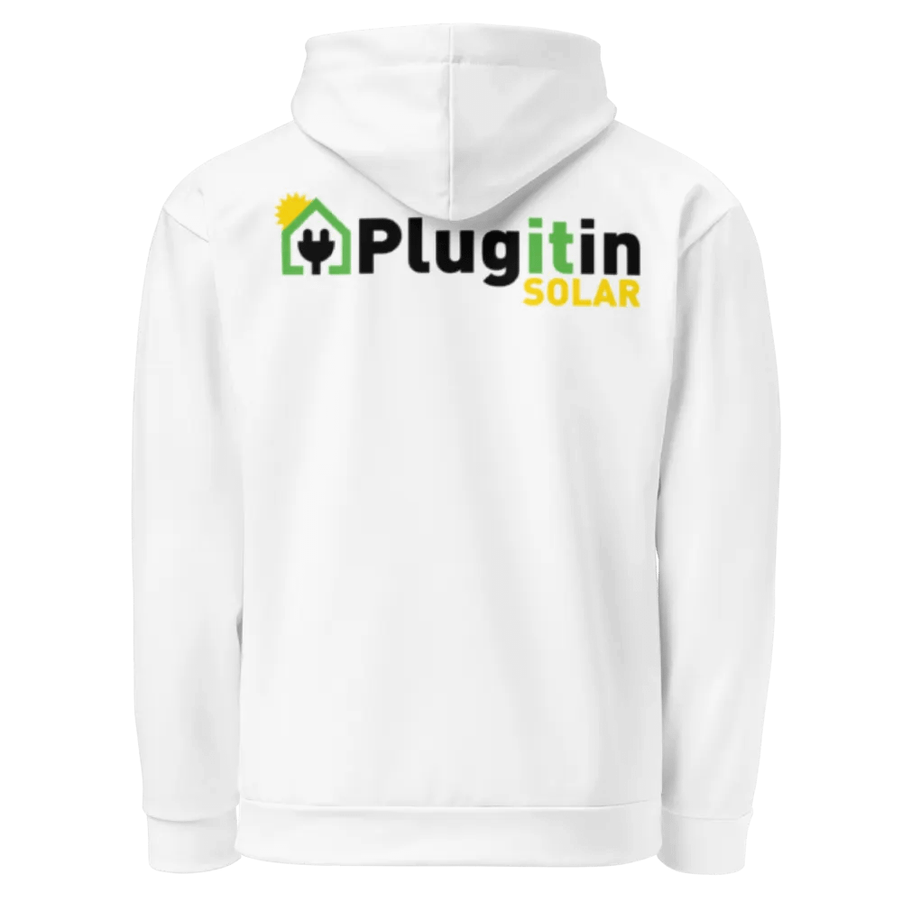 Plug It In Solar High-Quality Recycled Unisex Hoodie product image (3)