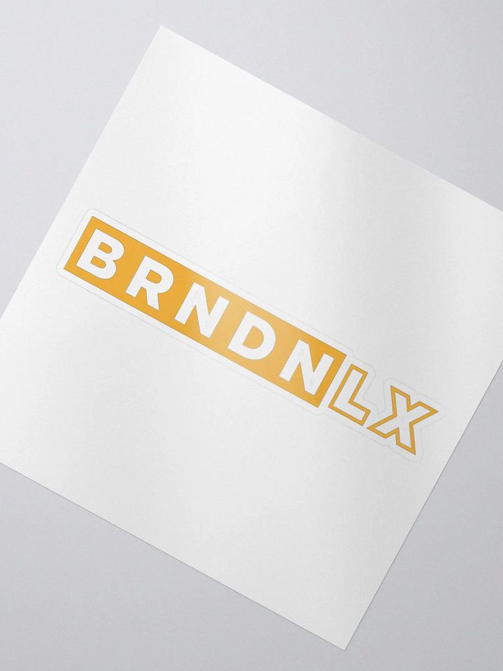 Brndnlx - Yellow Logo Sticker product image (2)
