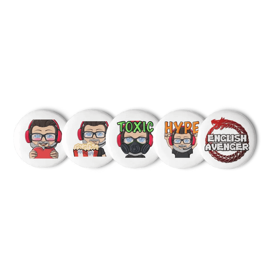 English Avenger Pin Buttons product image (5)