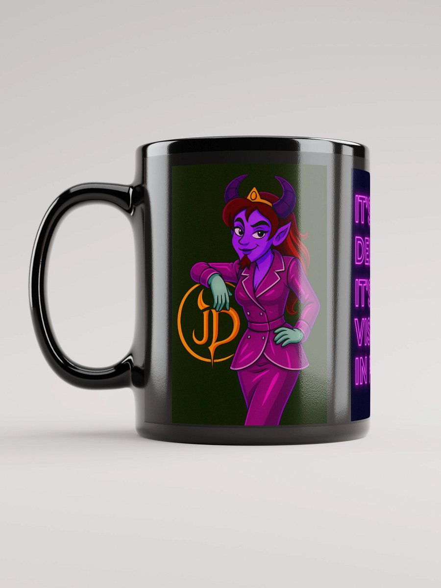 Jaz Delusion Mug – Vision in PVC | Queer Demon Mascot Coffee Cup product image (6)