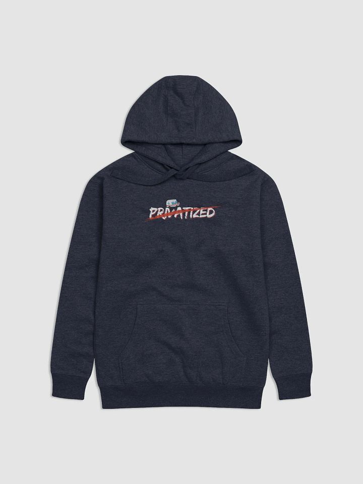 Express Male "No Privatization" Hoodie (DARK NAVY) product image (2)