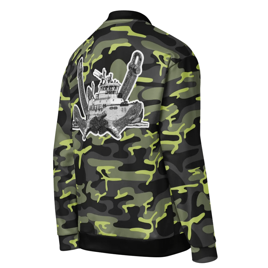 Twin Anchor Titan tug Green Camouflage Bomber Jacket product image (8)