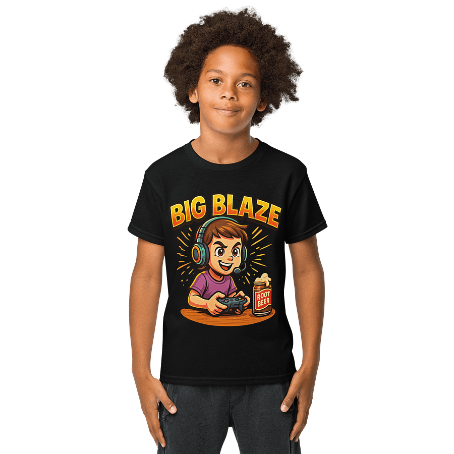 Big Blaze Gamer Youth Tee product image (1)