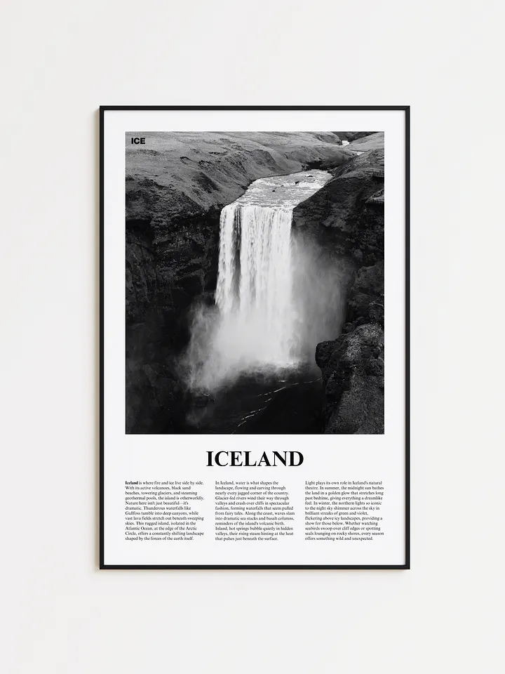 Iceland 03 Newspaper Poster product image (1)