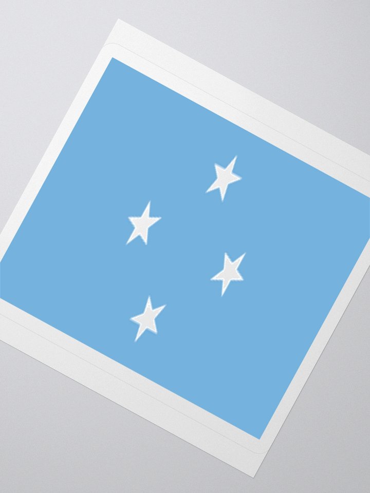Micronesia National Flag Sticker - Exclusive Vinyl Design, Multiple Sizes product image (5)