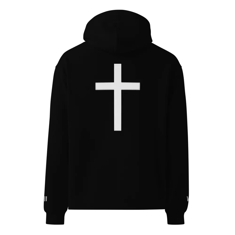 Romans 8:18 Hoodie (White Cross) product image (1)