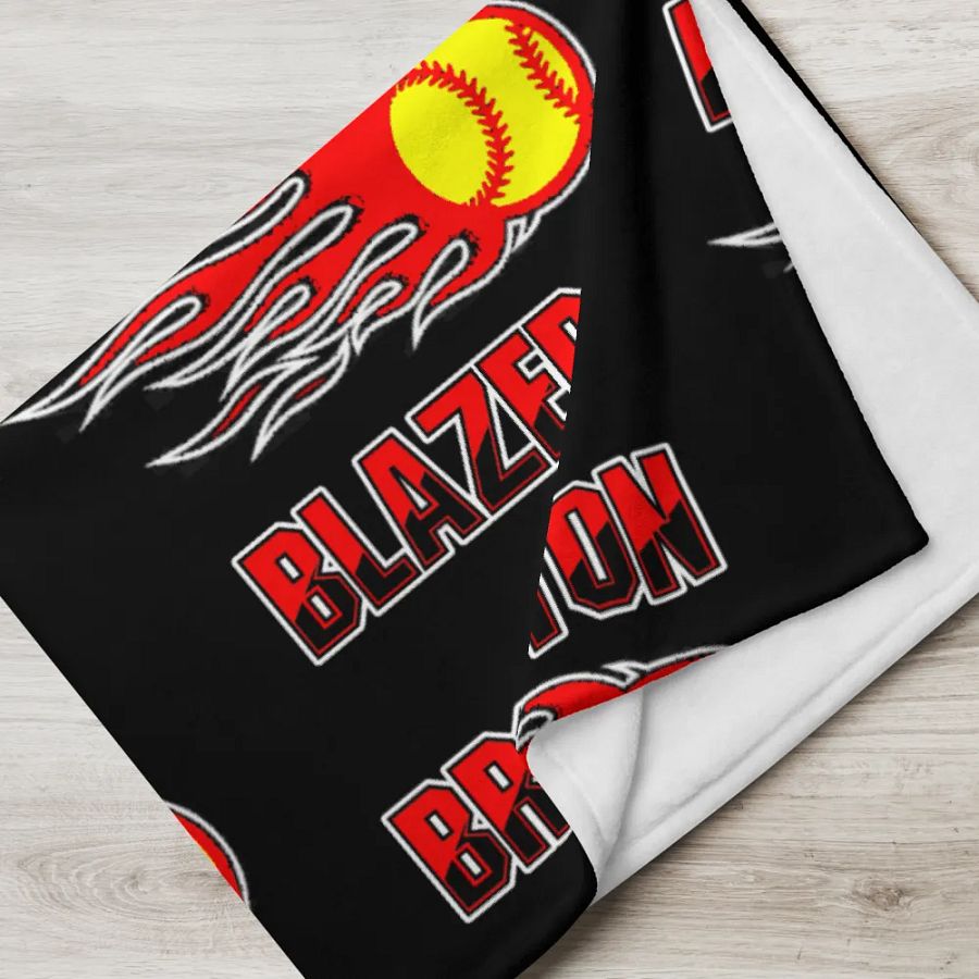 Brockton Blazers Logo Throw Blanket product image (17)
