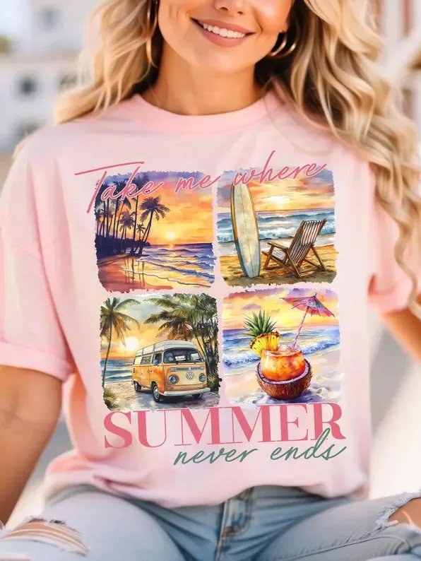 Women's Supersoft Relaxed-fit T-Shirt Summer Graphic product image (1)