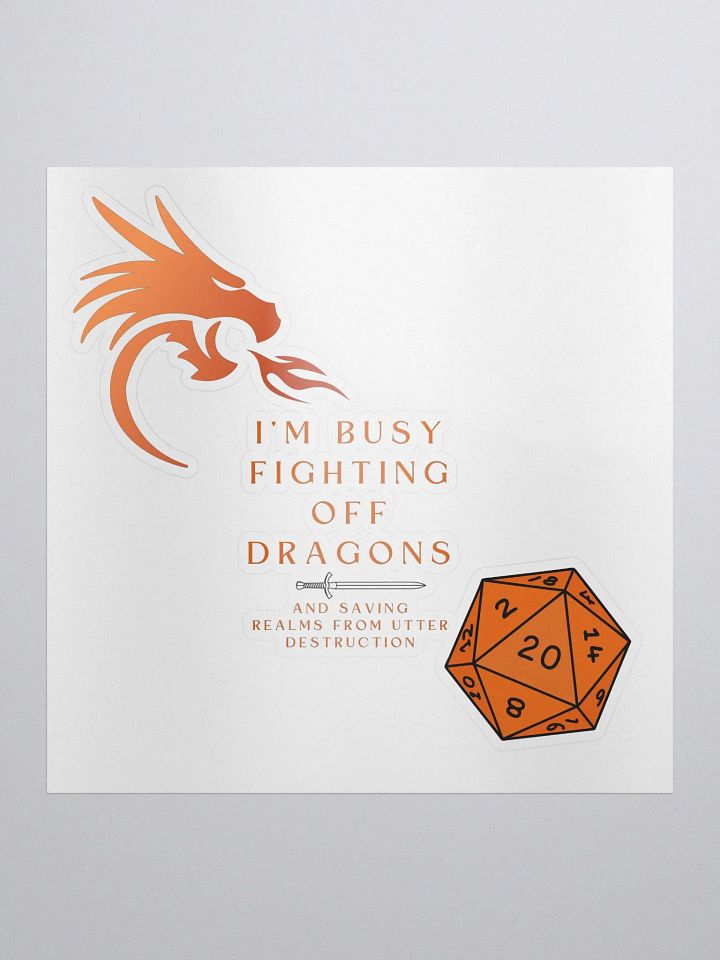 DnD Kiss-Cut Sticker product image (1)