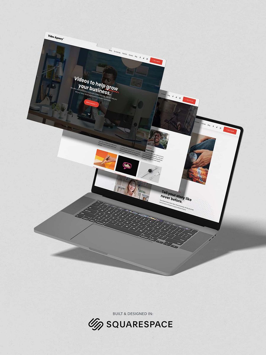 Videographer Website Template product image (1)