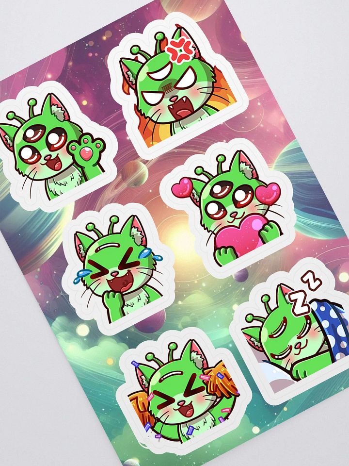 Cosmic Cat Emote Sticker Collection v1 product image (1)