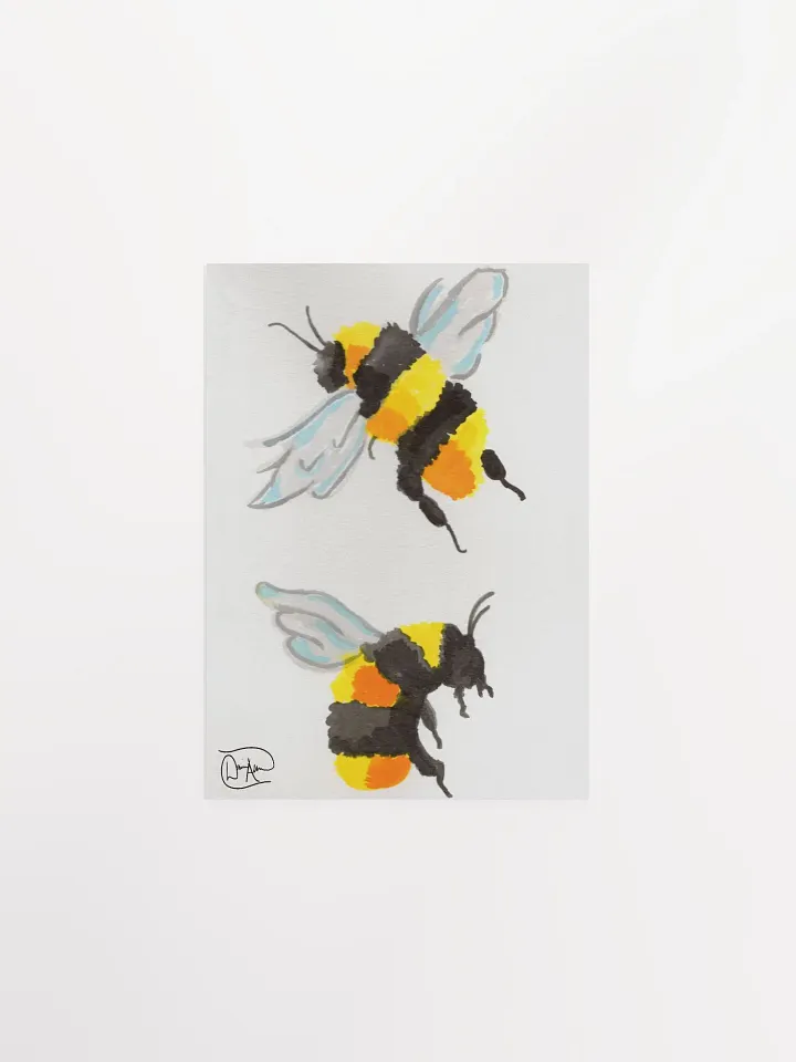 Beebert & Beetrice Watercolour Print product image (1)