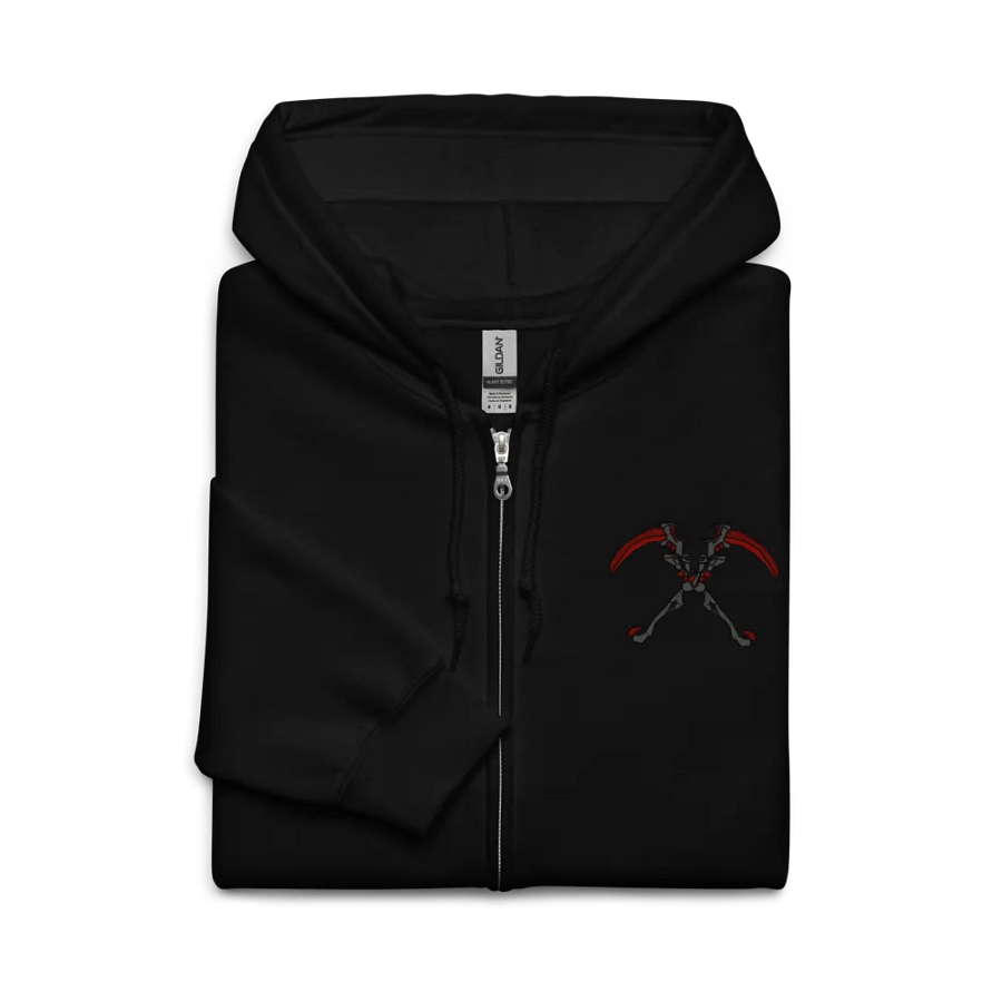 Theater of the Blood Moon - BACK Print Zip up Hoodie Double Scythe product image (7)