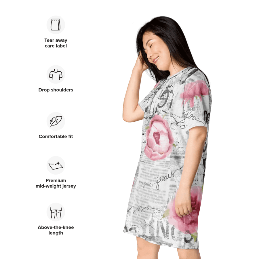 Pink News T-Shirt Dress product image (4)