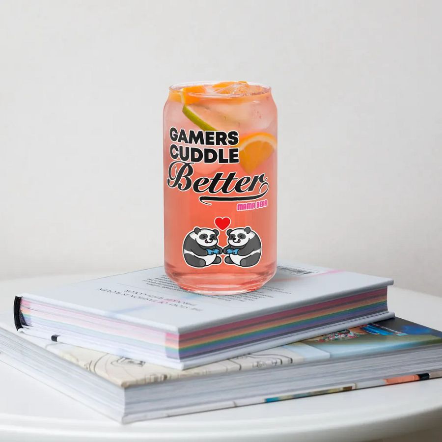 Gamers Cuddle Better Can-Shaped Glass product image (4)