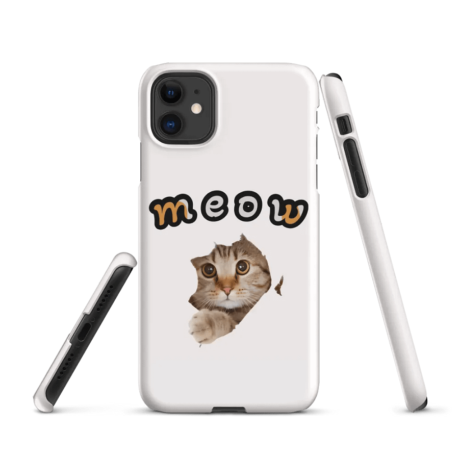 Meow Playful Snap iPhone Case product image (1)