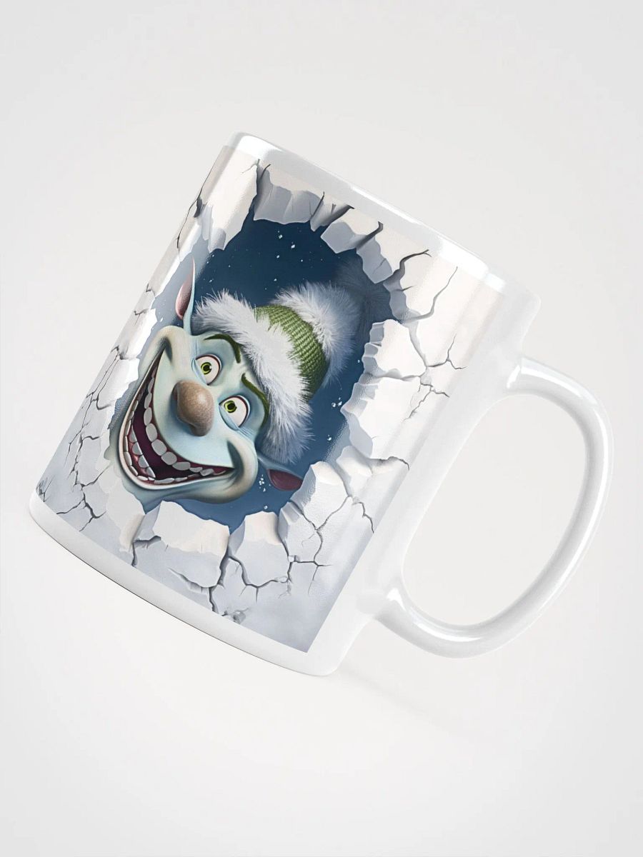 Mischievous Grinch 3D Christmas Mug - Double-Sided Peek-a-Boo Design product image (11)