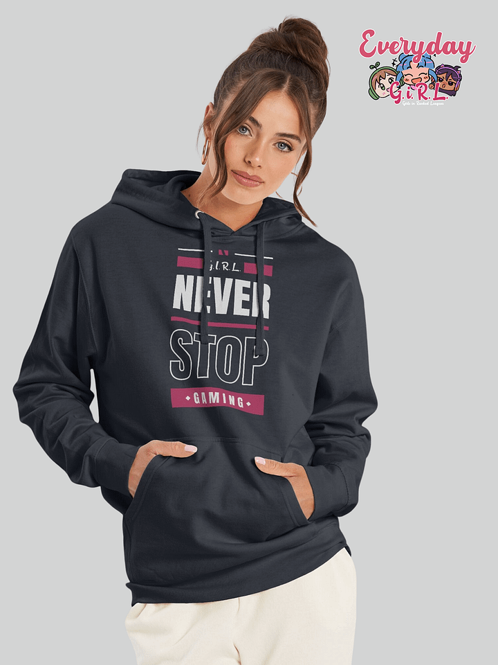 Gamer girl hoodie - Never Stop Gaming by G.i.R.L. product image (1)