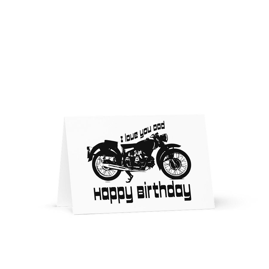 Motorcycle Happy Birthday Card for Dad product image (2)