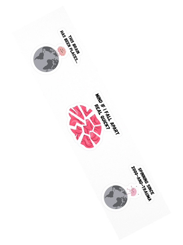 "A Lot On Your Mind" Trio Sticker Sheet product image (2)