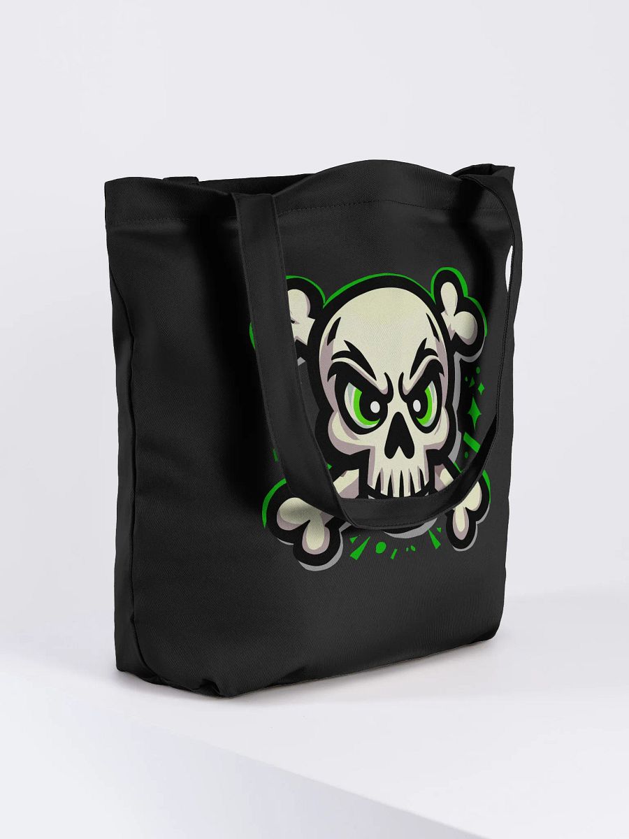 Eco-Friendly Edgy Skull Graphic Tote Bag product image (7)
