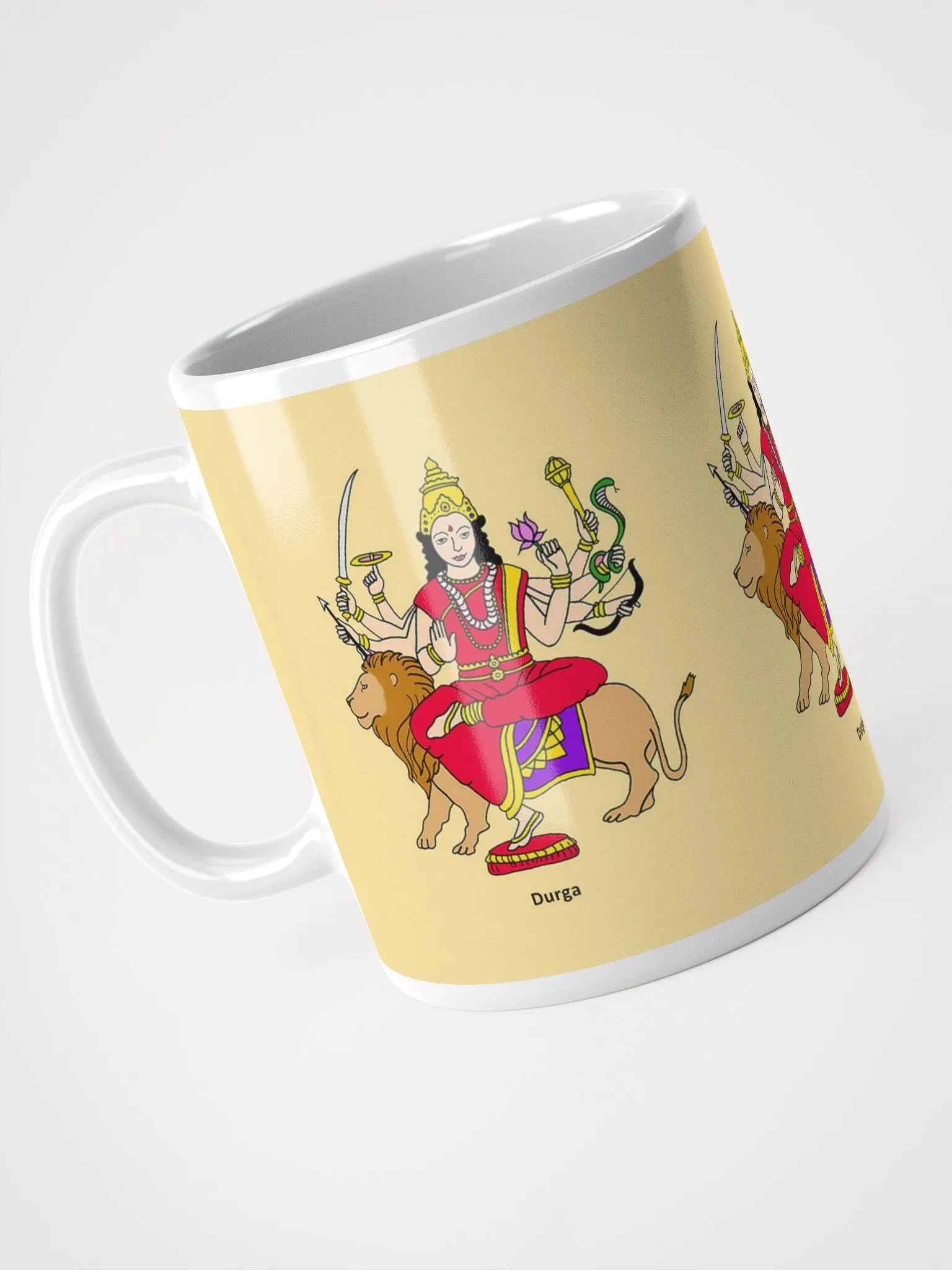 Goddess Durga Mug (Golden) product image (3)