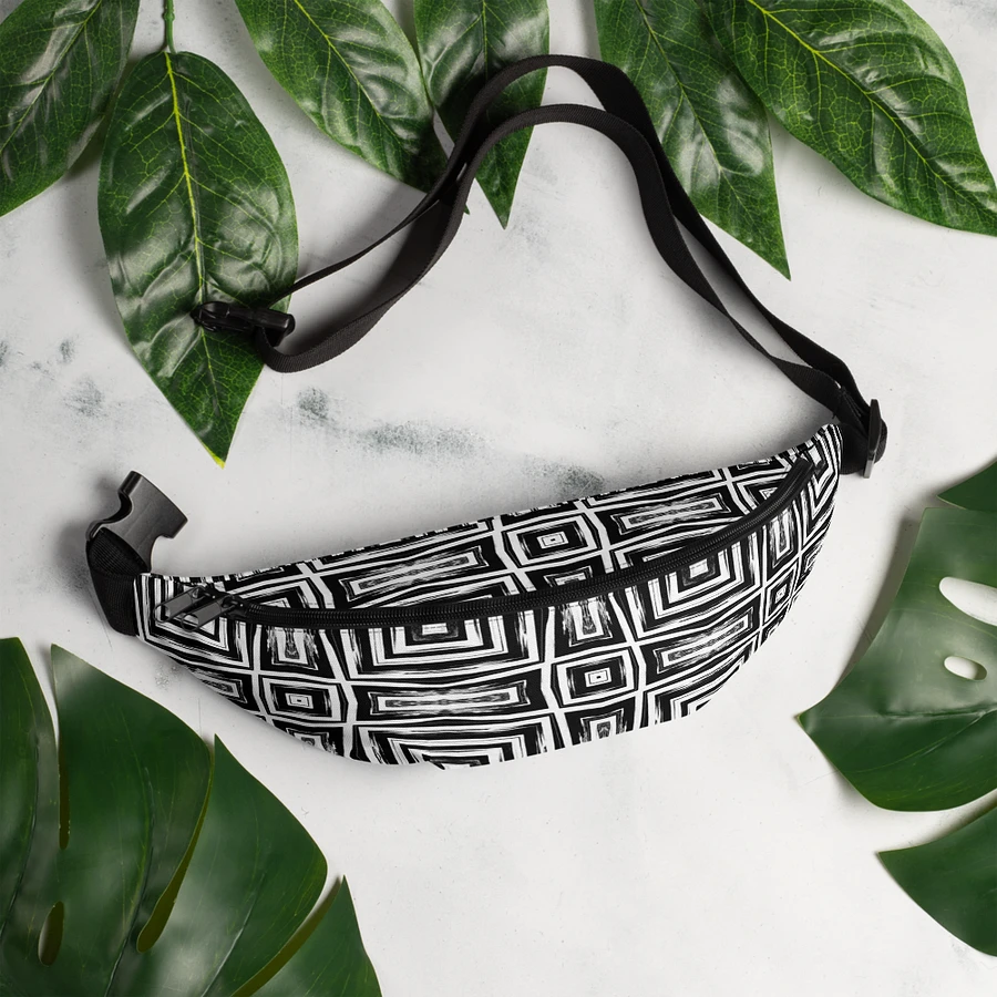 Abstract Monochrome Repeating Pattern Fanny Pack product image (5)