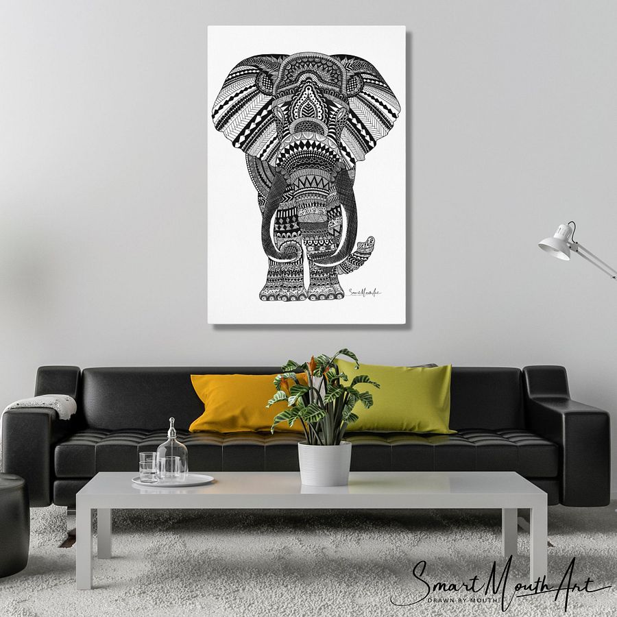 Large Elephant Print on Canvas product image (6)