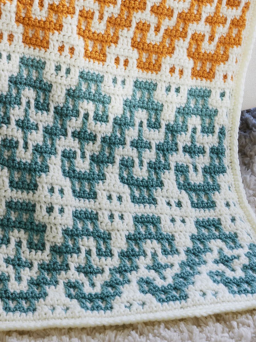 Wave Mosaic Crochet Blanket Video Pattern Tutorial + Tips and Tricks product image (3)