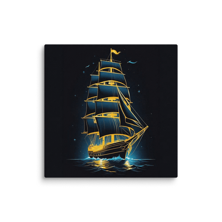 Starry Night Sailing Adventure - Canvas product image (1)