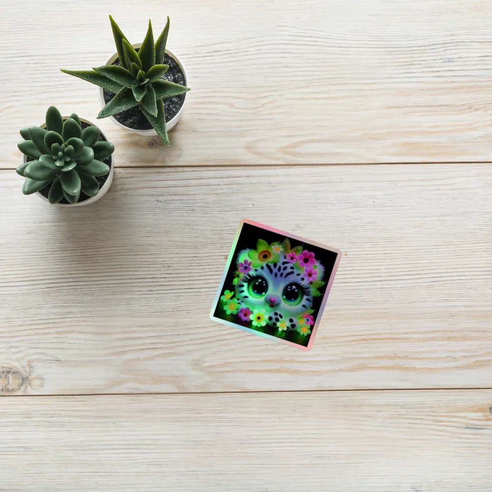 Neon Leopard Floral Fantasy Sticker Set product image (10)