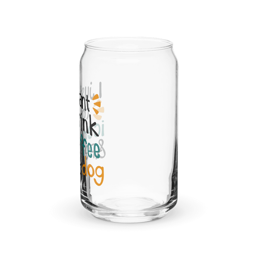 Iced Coffee & Dog - Can-Shaped Glass product image (9)
