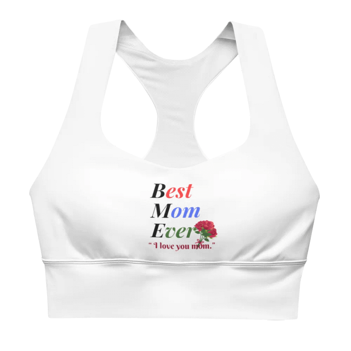 Best Mom Ever Longline Sports Bra product image (1)