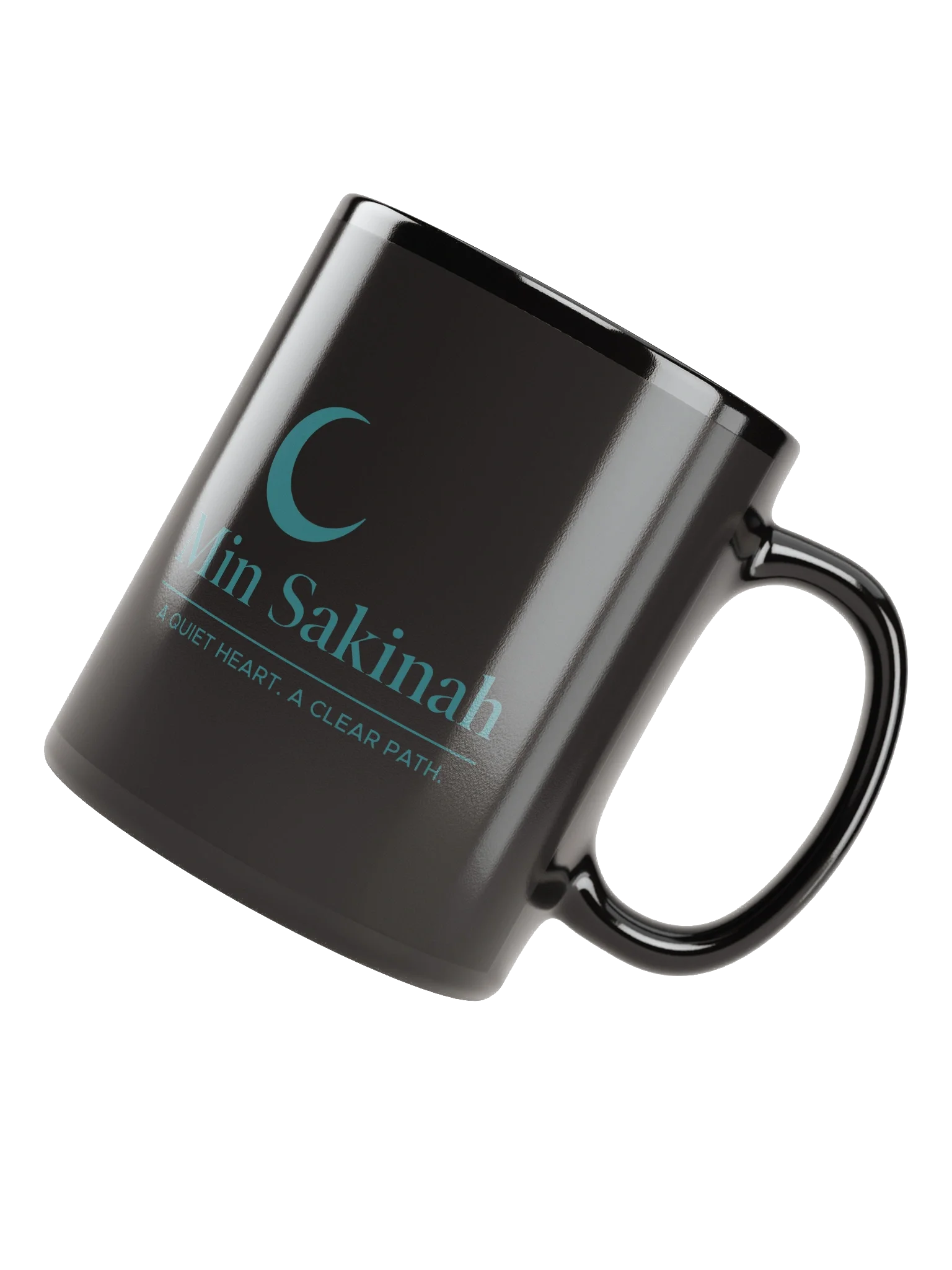 Min Sakinah Vision Mug - Dark Teal on Black product image (4)