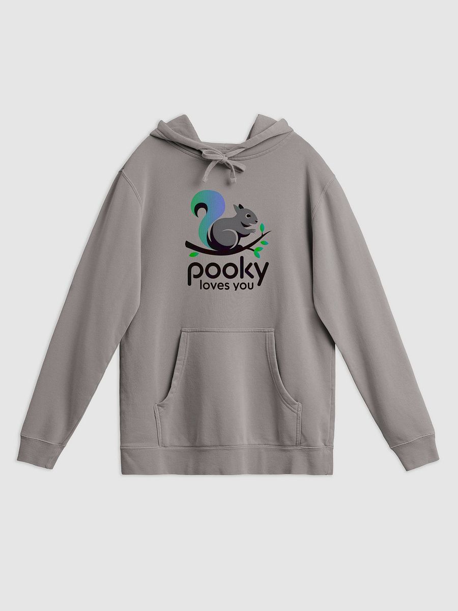 Super Premium Hoodie: Pooky Loves You, Simplistic beauty on branch. product image (1)