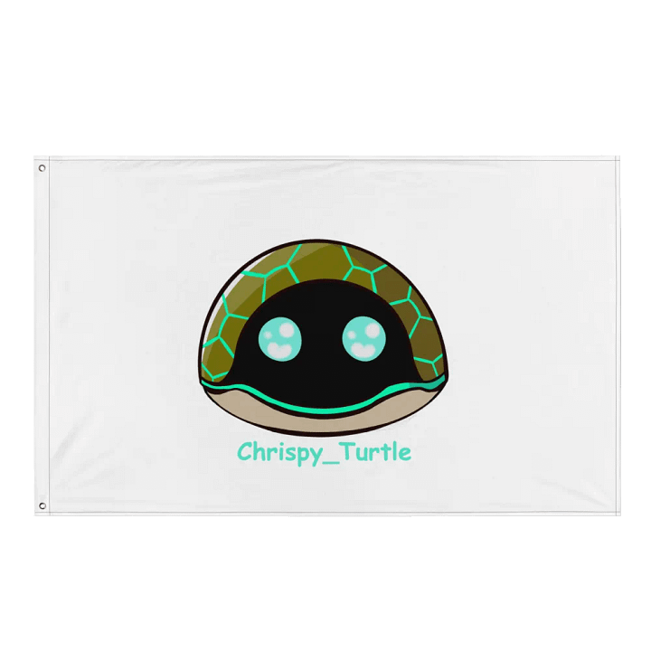 Blinking Turtle flag white product image (1)