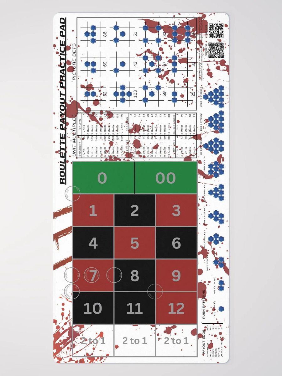 Roulette Payout Practice Pad - Roulette Horror product image (4)