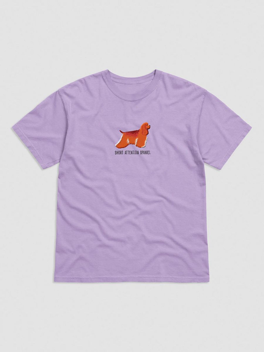 Short Attention Spaniel T-Shirt(Embroidered) of an American Cocker Spaniel(Red) product image (33)
