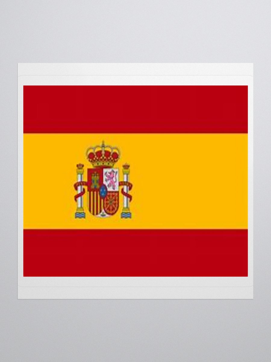 Exclusive Spain Flag Kiss-Cut Stickers - High-Quality Vinyl, Multiple Sizes product image (1)