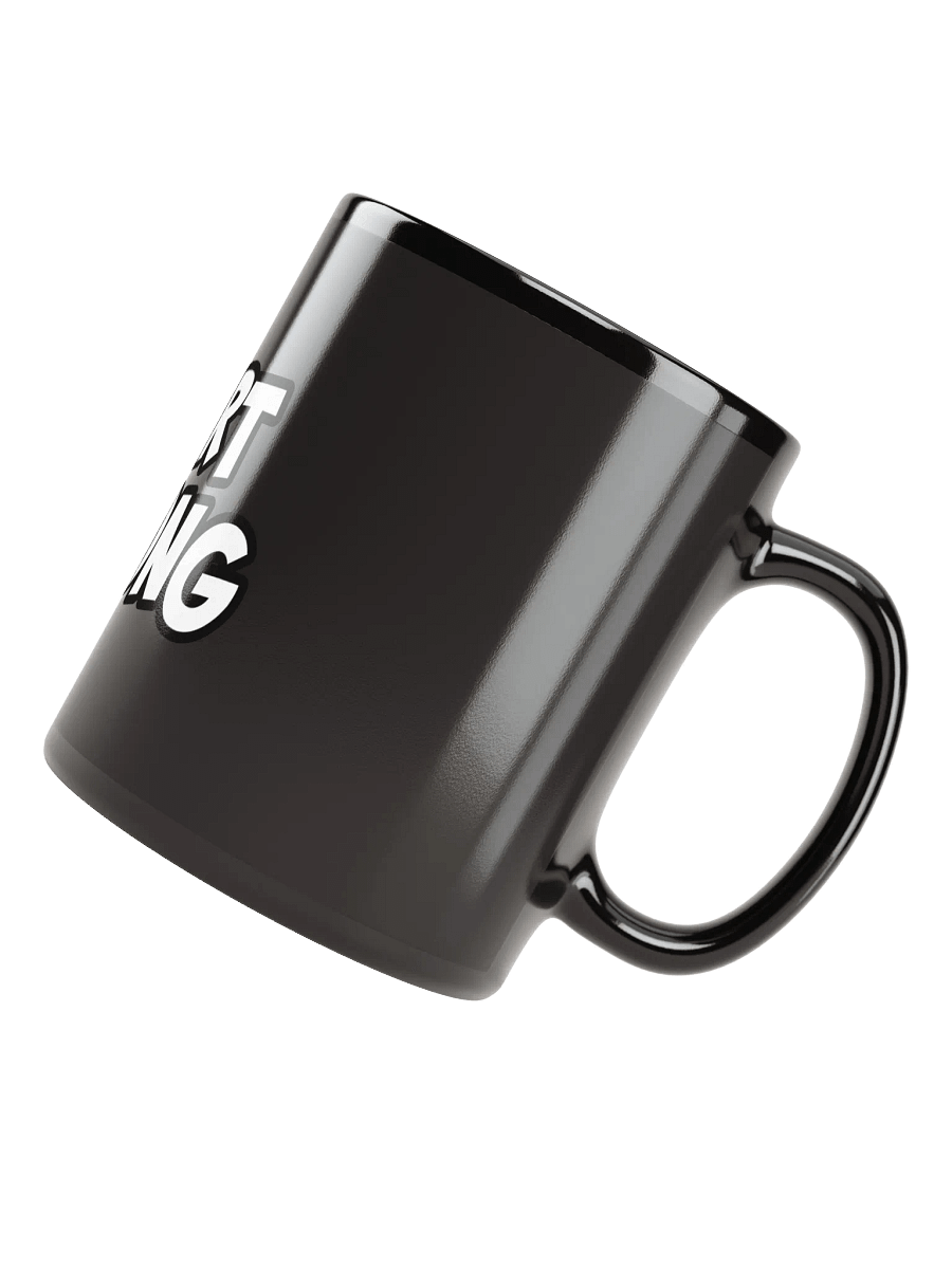 START STRONG Black Glossy Mug product image (4)