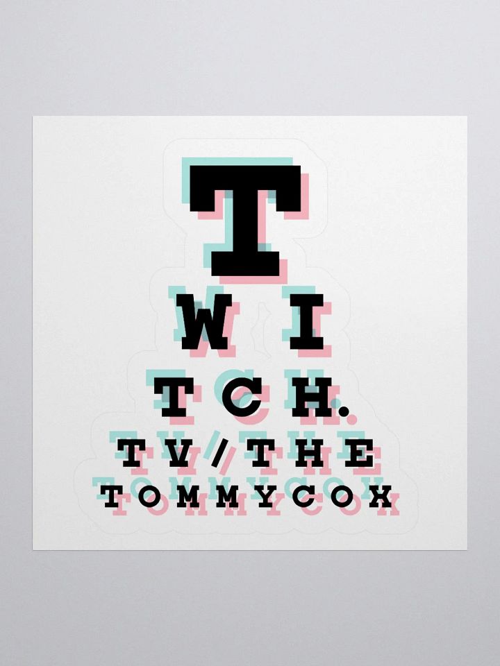 Eye Chart Sticker product image (1)