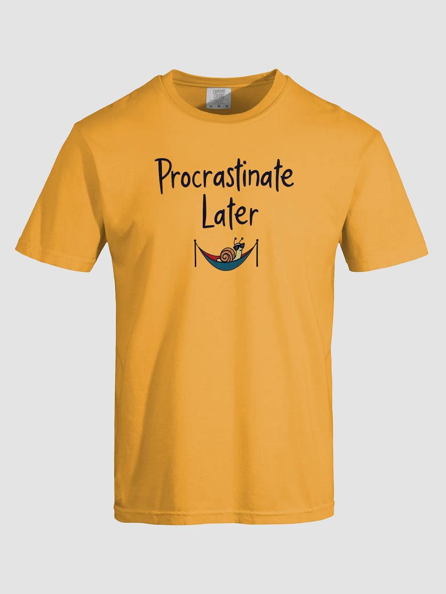 Chillaxing Snail 'Procrastinate Later' Tee product image (3)