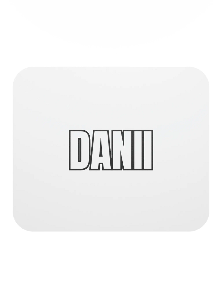 DANII WHITE BLACK MOUSE PAD product image (2)