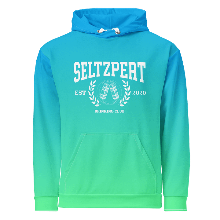 Seltzpert Drinking Club Hoodie Blue Lagoon product image (1)